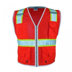 Red Two Tone Safety Vest