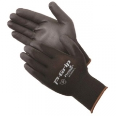 P-Grip Black Polyurethane Coated Nylon Shell PU Palms Glove (Dozen)