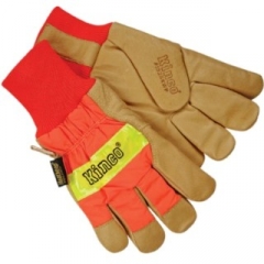 Kinco Hi-Vis Orange Waterproof Pigskin Leather Gloves (PAIR)