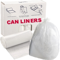 45 Gal 12 mic Clear Trash Bags (Case of 250): DRJ Safety, Inc.